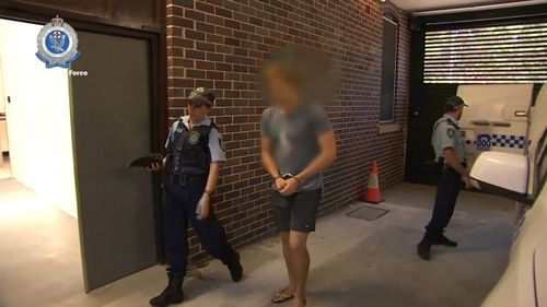 He was taken to Manly Police Station where he was charged with two counts of intentionally sexually touching a child under the age of 10, and sexual intercourse with a child under the age of 10.
