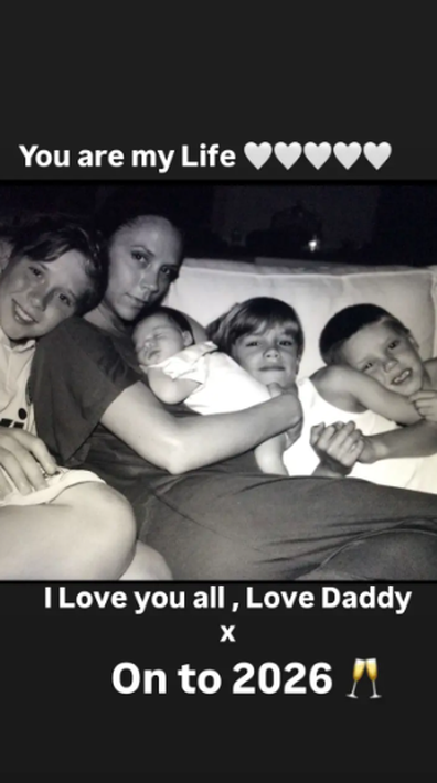 The footballer ﻿took to his Instagram story to post a throwback photo of himself with his son after his 2025 New Years post stirred up more chatter about the family fued. While Brooklyn was absent from his father's photodump of the year, David later shared a photo of the two of them together on his story, writing ﻿"I love you all so much." 
