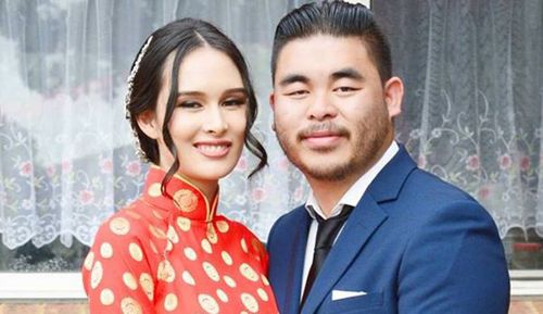 Bronko Hoang, 25, survived the September 28 long weekend crash which killed wife Katherine, 23 who was just a week away from giving birth, as well as his sister Anh, 17, in Orchard Hills, Western Sydney.