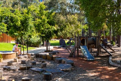 In between Armadale's tree-lined streets are cute playgrounds like Victory Square Reserve. Photo: Greg Briggs