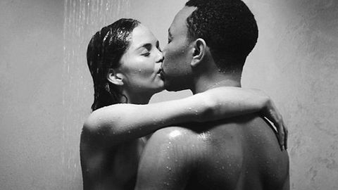 Shower time: <i>Sports Illustrated</i> model Chrissy Teigen goes nude with husband John Legend in music video