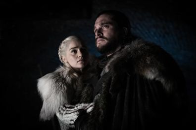 Daenerys Targaryen and Jon Snow on Game of Thrones