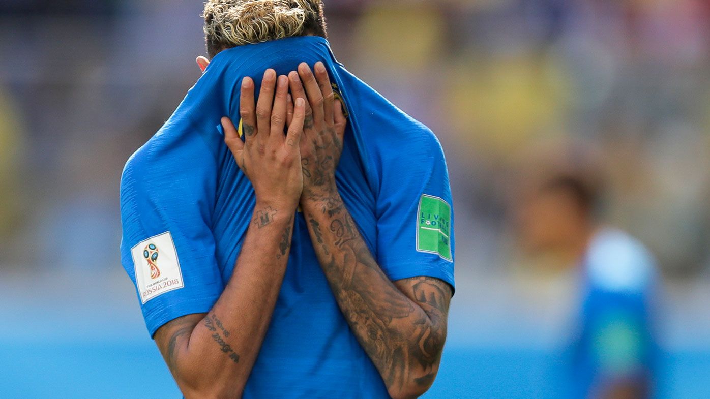 Neymar Jr crying