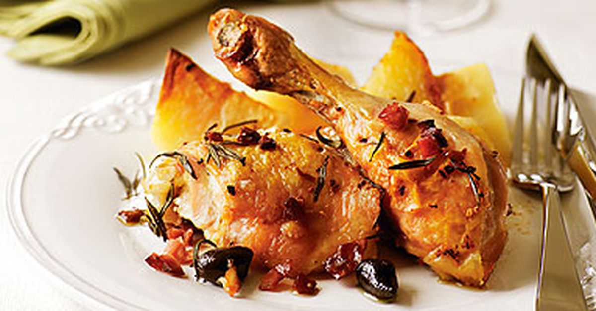 Chicken with Pancetta and Olives - 9Kitchen