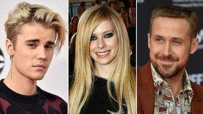 Justin Bieber, Avril Lavigne, Ryan Gosling, related