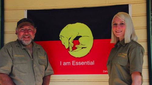 Sister of Azaria Chamberlain training to handle 'beautiful' dingoes