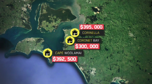 These are the average prices within 100km of Melbourne. (9NEWS)