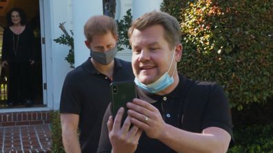 James COrden and Prince Harry