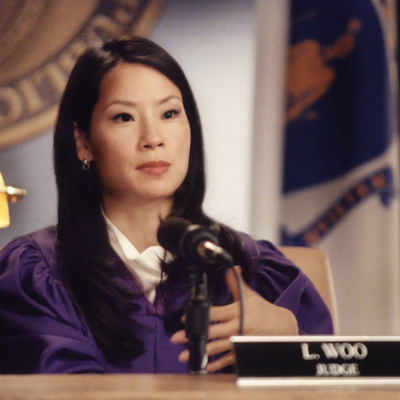 Lucy Liu as judge Ling Woo: Then