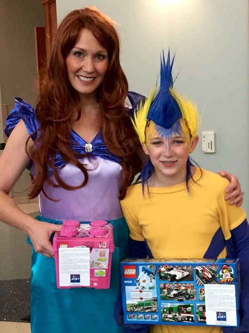 Local actors were hired to dress up as characters from 'The Little Mermaid'. (Heroes Foundation) 