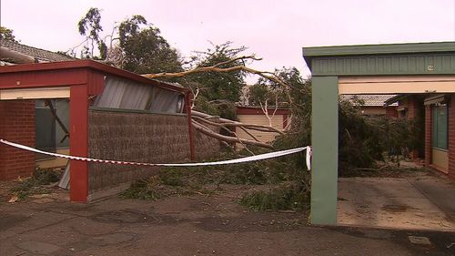 SES were called to the scene to assist with the clean-up. (9NEWS)