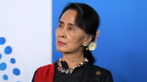 Myanmar's de facto leader Aung San Suu Kyi attended the summit. (AAP)