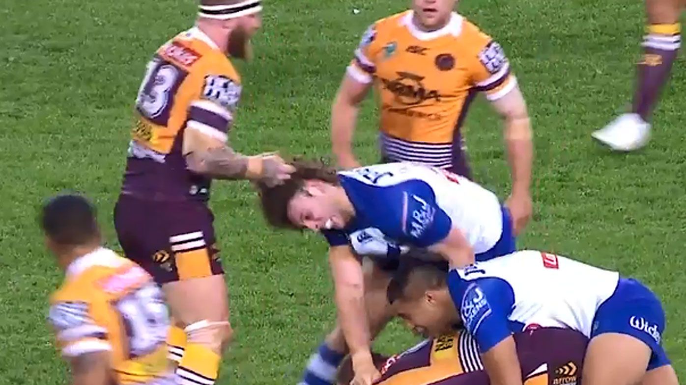 Brisbane Broncos player Josh McGuire facing two-game ban for pulling hair of Adam Elliott in loss to Canterbury Bulldogs