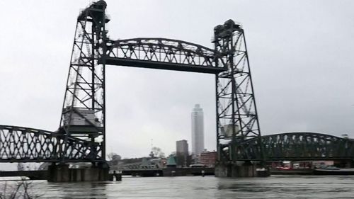 The Koningshaven Bridge is too short for Jeff Bezos' yacht to pass under.