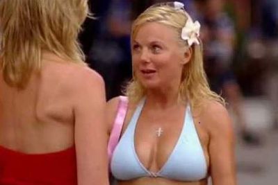 THEN: You may now recognise her as the Union Jack-wearing Spice Girl, but once upon a time Geri Halliwell played an acquaintance of Samantha Jones on the sixth season of <I>SATC</i>.<br/><br/>Although her cameo was brief, she appeared just long enough to taunt Sam with her exclusive pool membership.