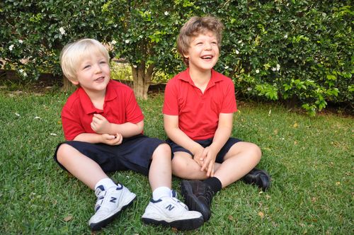 Spencer, 8, (left) and Zeke, 9, (right) live on the  NSW Central Coast, and have shown incredible improvements since learning to swim with a specialist organisation.