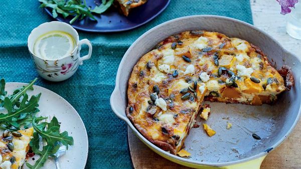 'Sweet dreams' butternut squash, sundried tomato and feta frittata by Rachel Kelly