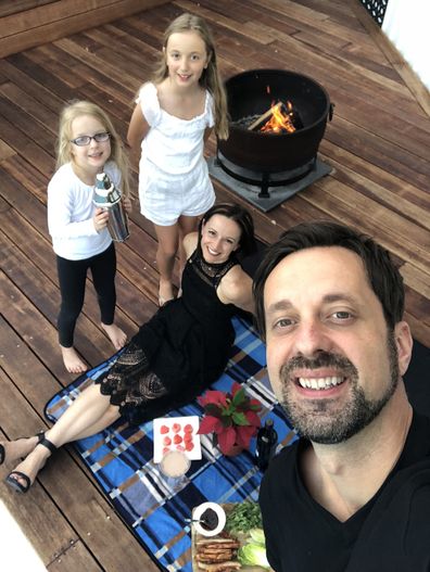 George and his wife Marina and his daughters