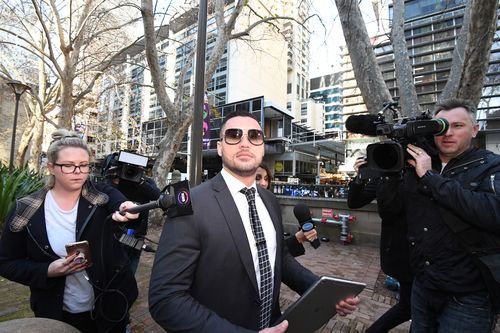 Never one to shy away from the cameras, Mehajer offered a different perspective of himself in court today. Picture: AAP