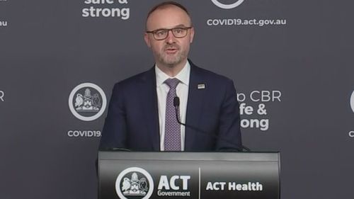 ACT Chief Minister Andrew Barr in Canberra.