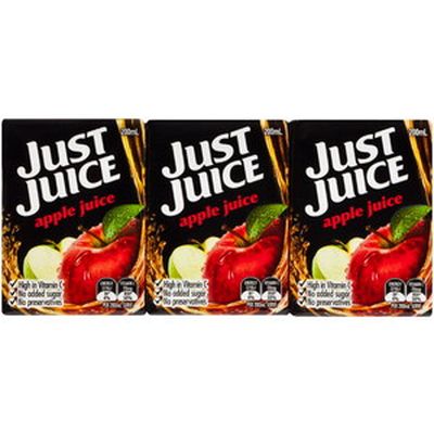 <strong>200ml Just Juice
Apple Juice Box (20.2 grams of sugar)</strong>