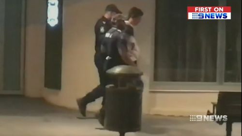 Police issued seven fines following the incident. (9NEWS)