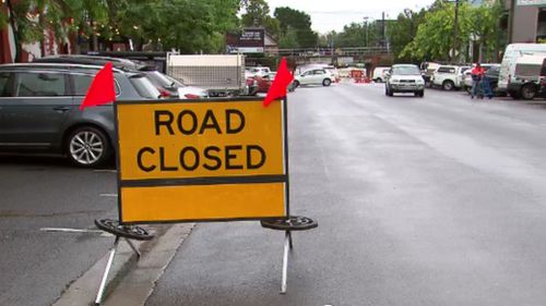 Drivers across the state, including the CBD (York Street pictured) continue to be warned of dangerous road conditions. (9NEWS)