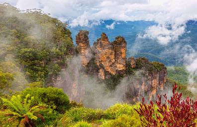 The Three Sisters in the Blue Mountains, NSW.