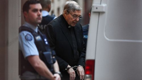 George Pell leaves the Supreme Court after his appeal hearing ended.