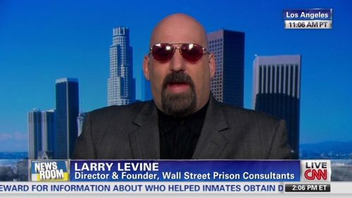 Larry Levine on CNN, providing analysis on life inside US prisons.