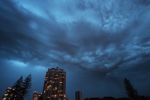 Gold Coast should get a soaking, like it did in this picture from 2015. (AAP)