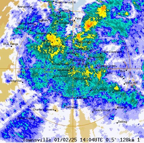 Townsville rain radar