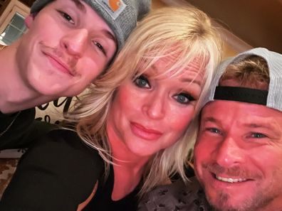 Brian Littrell dan istri dan putra Baylee Littrell