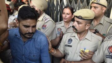 Deepak Khajuria, convicted in the Kathua rape and murder case, leaves the District Court after it sentenced six accused to prison terms. A special court in Pathankot pronounced its verdict on the Kathua gang rape-murder case of an eight-year-old girl, holding six of the seven accused guilty.