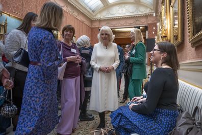 Camilla, Queen Consort attends a reception to raise awareness of violence against women and girls as part of the UN 16 days of Activism against Gender-Based Violence, at the Buckingham Palace, in London, Tuesday Nov. 29, 2022. 