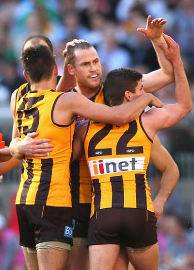 Jarryd Roughead has joined an elite group after kicking five goals.