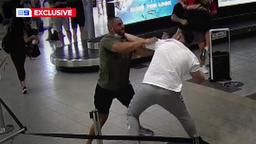 Alleged brawl at Ballina Airport between Alameddine and Hamzy associates.