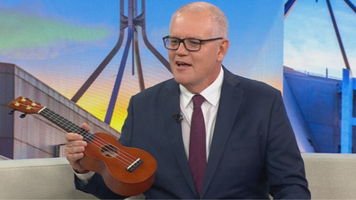 Scott Morrison ukulele