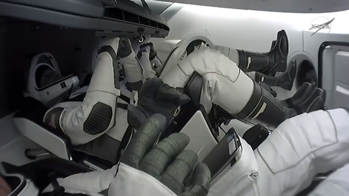 spacex crew capsule interior