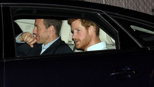 Harry was driven to the car park underneath the Shangri La Hotel at the edge of Circular Quay. (AAP)