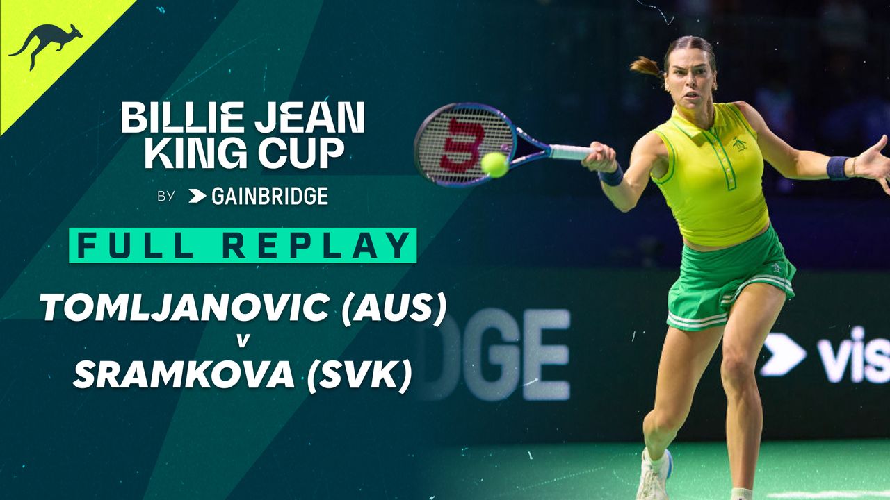 Billie Jean King Cup Season 2024 Australia v Slovakia Tomljanovic v Sramkova, Watch TV Online