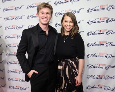 NEW YORK, NEW YORK - MAY 03: Robert Irwin and Wildlife Conservationist and CEO, Australia Zoo Blossom Award Honoree Bindi Irwin attends the Endometriosis Foundation Of America's (EndoFound) 12th Annual Blossom Ball at Gotham Hall on May 03, 2024 in New York City.  (Photo by Jamie McCarthy/Getty Images for Endometriosis Foundation of America)
