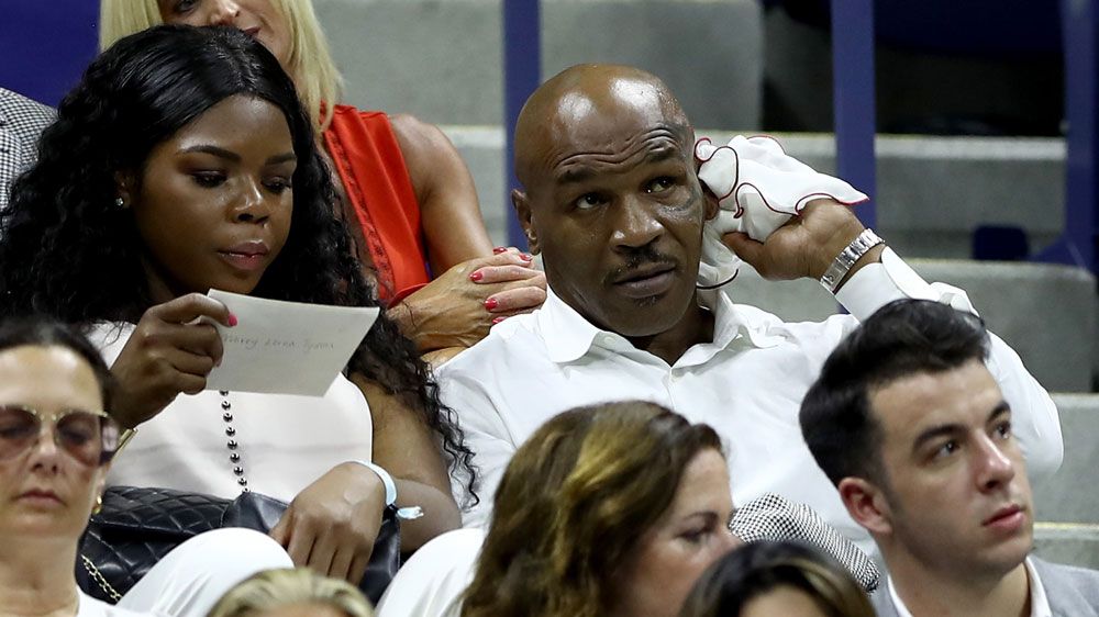 Mike Tyson at the US Open (AFP)
