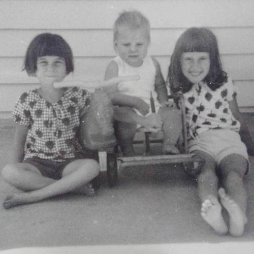 Wendy Monk (left), pictured with her two sisters. Her eldest sister (far right) has since passed away.