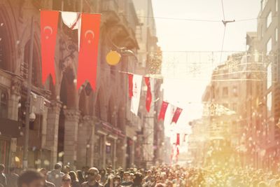 Turkey: Hanging flags