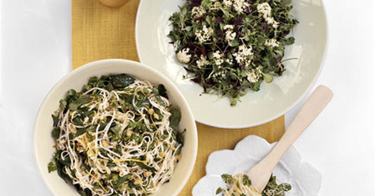 Angelhair pasta with herbs and lemon - 9Kitchen