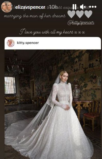 Her twins sisters have commented on their sister's wedding on Instagram.