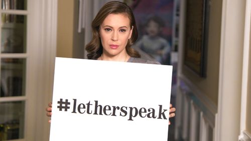 Actress Alyssa Milano, one of the leading faces of the #metoo movement.