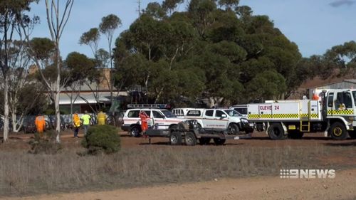 Paramedics worked to save the toddler, but she died at the scene. (9NEWS)