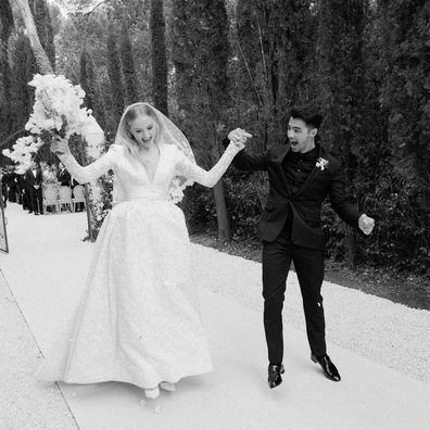 Joe Jonas and Sophie Turner share their wedding photos.